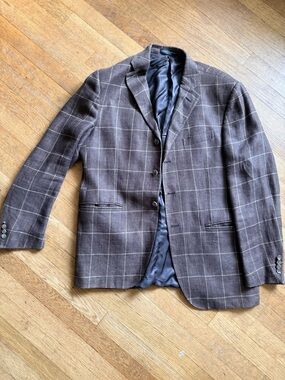 Polo by Ralph Lauren Brown Windowpane Sport Coat
